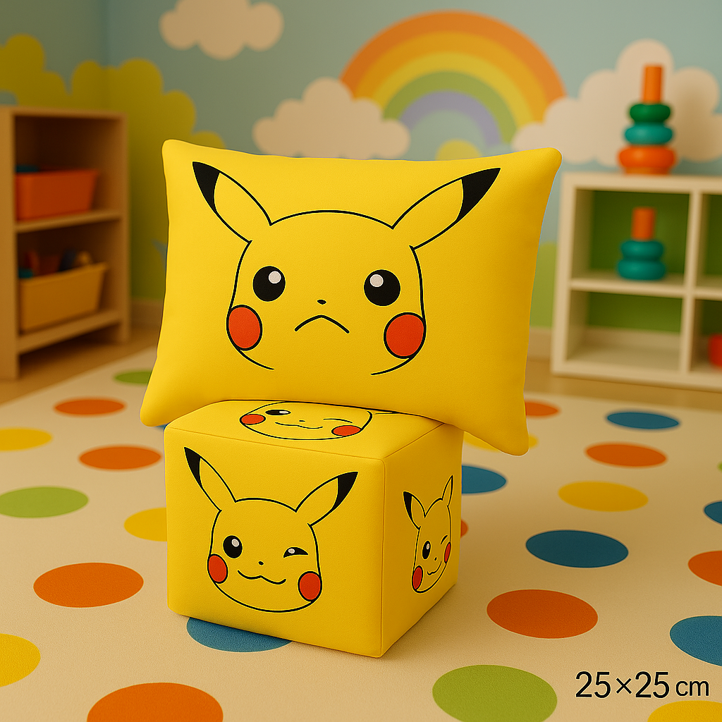 Pokemon Sierkussen 25x25 Zacht Duurzaam