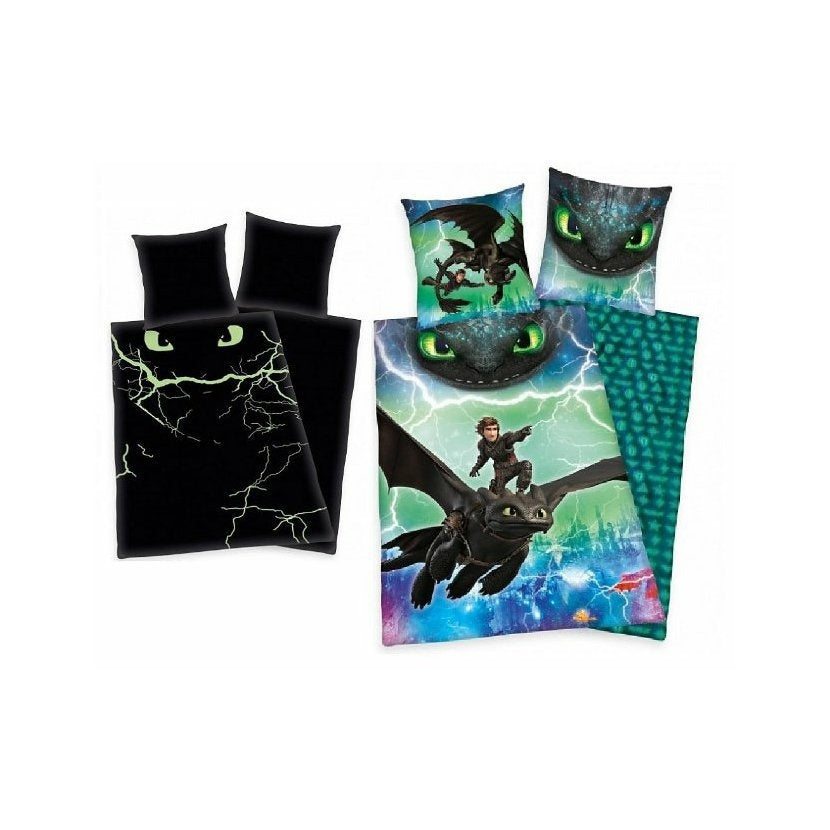 Dragon Dekbedovertrek 140x200 2in1 Glow in the Dark Duurzaam