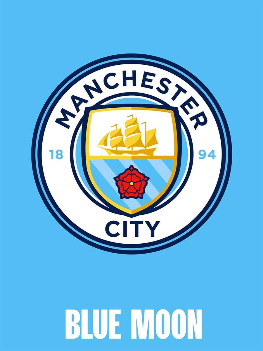 Manchester City vloerkleed Blue Moon 70x90 vloermat
