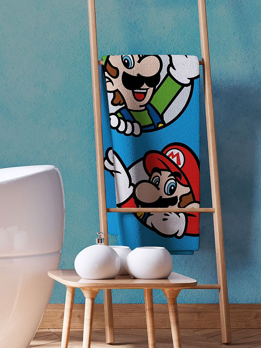 Super Mario Luigi Handdoek Badlaken 70x140 Duurzaam