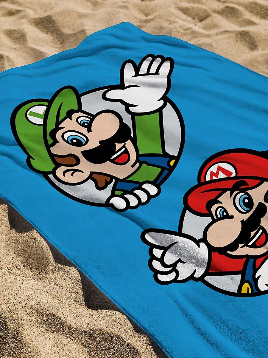 Super Mario Luigi Handdoek Badlaken 70x140 Duurzaam