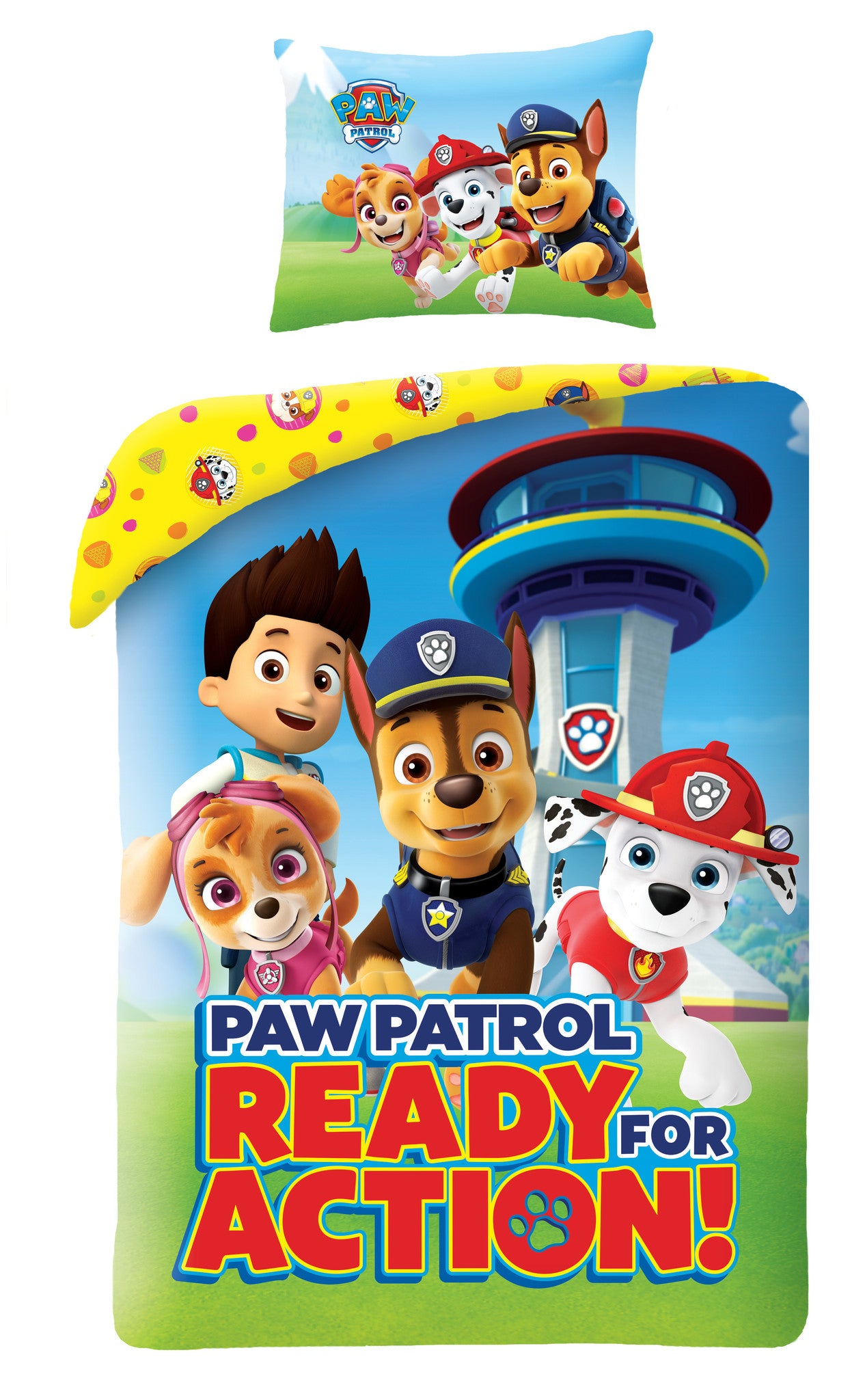 Paw Patrol Dekbedovertrek 140x200 Katoen 2in1