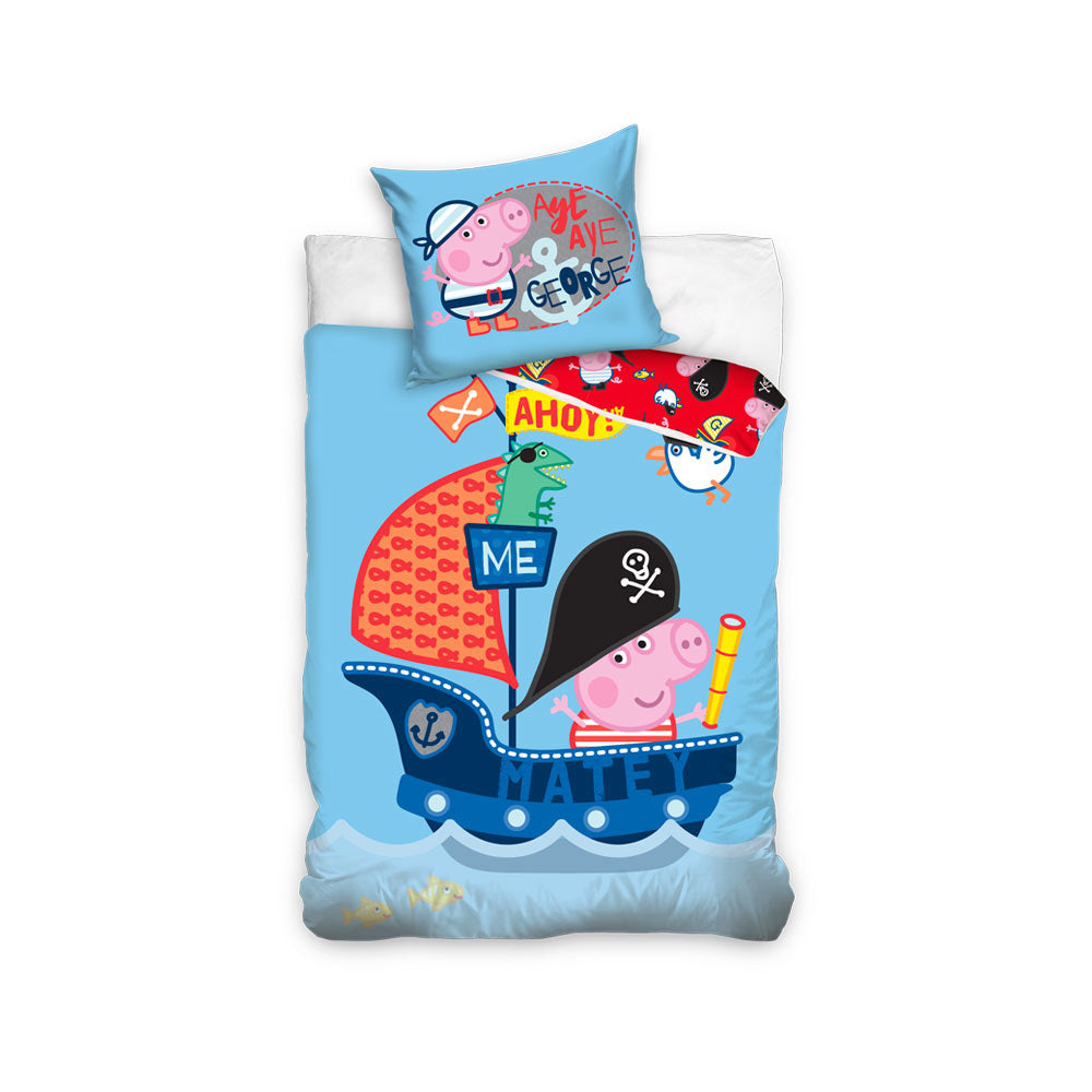 Peppa Pig Dekbedovertrek Ahoy