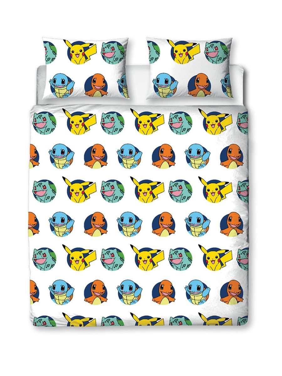 Pokemon Dekbedovertrek 200x200 2in1 Duurzaam Polykatoen