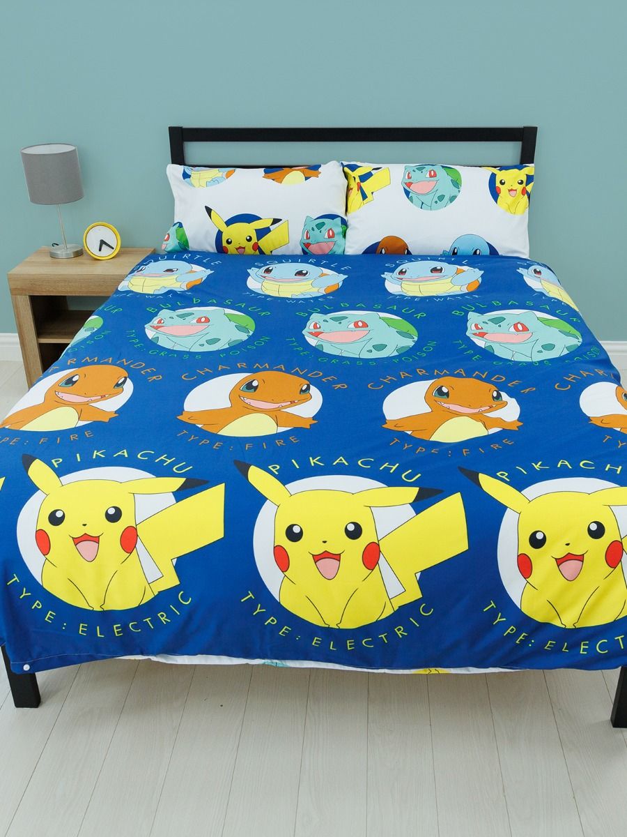 Pokemon Dekbedovertrek 200x200 2in1 Duurzaam Polykatoen