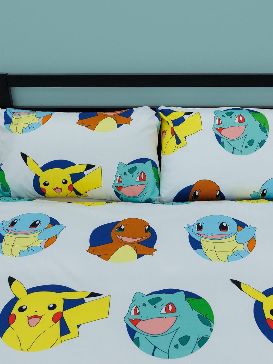 Pokemon Dekbedovertrek 200x200 2in1 Duurzaam Polykatoen