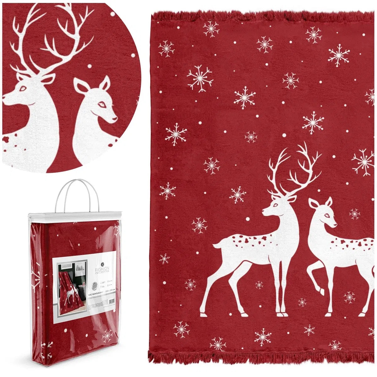 Kerst Fleeceplaid 150x200 Duurzaam Goed Kwaliteit Deken