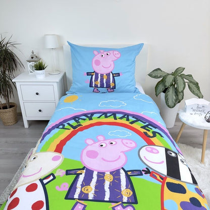 Peppa Pig Dekbedovertrek 140x200 Duurzaam Glowing