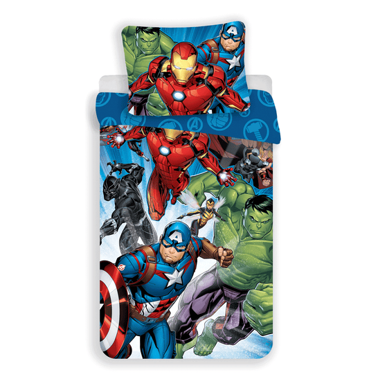 Marvel Avengers Dekbedovertrek 140x200 2in1 Katoen Duurzaam