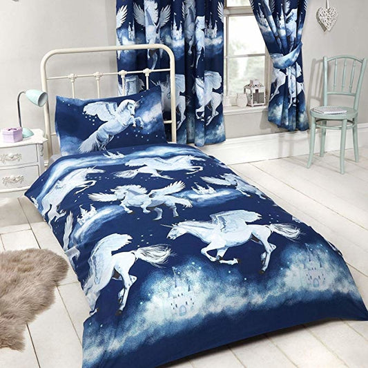 Unicorn Dekbedovertrek Stardust Blauw