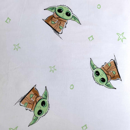 Star Wars Dekbedovertrek 140x200 Duurzaam Katoen 2in1 Baby Yoda