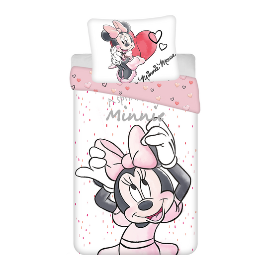Minnie Mouse Dekbedovertrek 140x200 2in1 Duurzaam Katoen