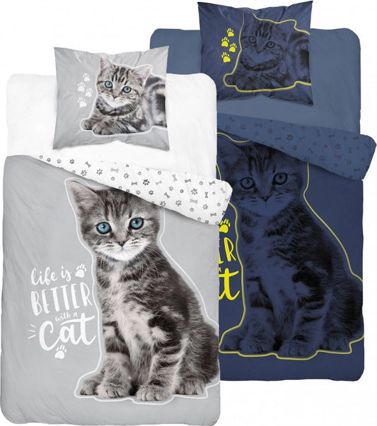 Poes Dekbedovertrek 140x200 GLow In the Dark Duurzaam