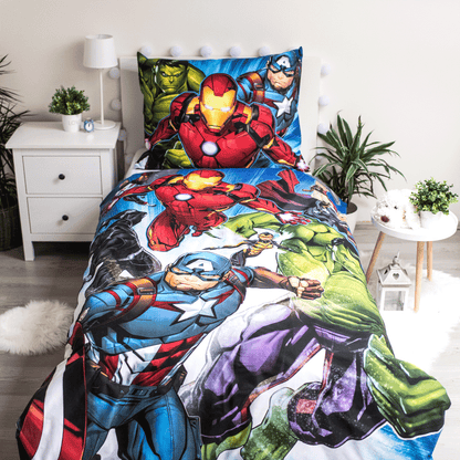 Marvel Avengers Dekbedovertrek 140x200 2in1 Katoen Duurzaam