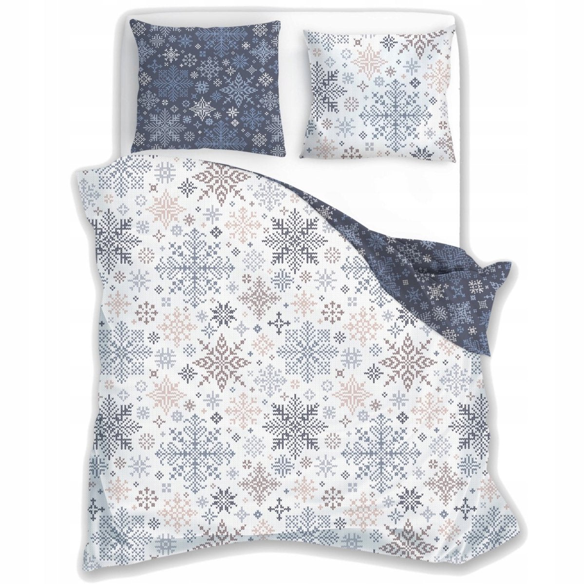 Christmas Dekbedovertrek 140x200 Kerst Katoen Santa Xmas Kerstman 2in1