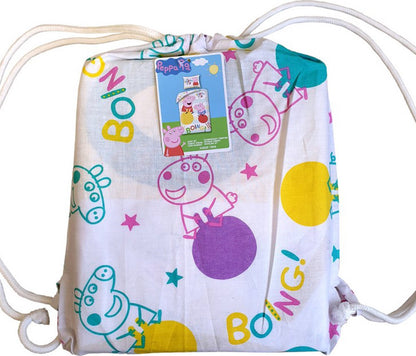 Peppa Pig Dekbedovertrek 140x200 Duurzaam Katoen 2in1