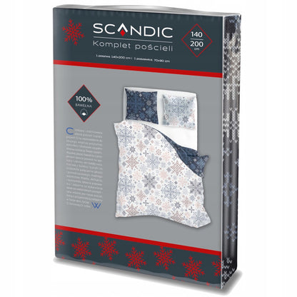 Christmas Dekbedovertrek 140x200 Kerst Katoen Santa Xmas Kerstman 2in1