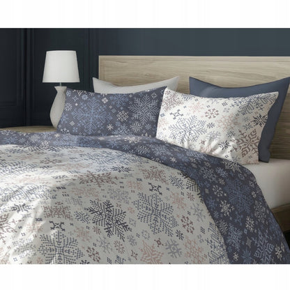 Christmas Dekbedovertrek 140x200 Kerst Katoen Santa Xmas Kerstman 2in1