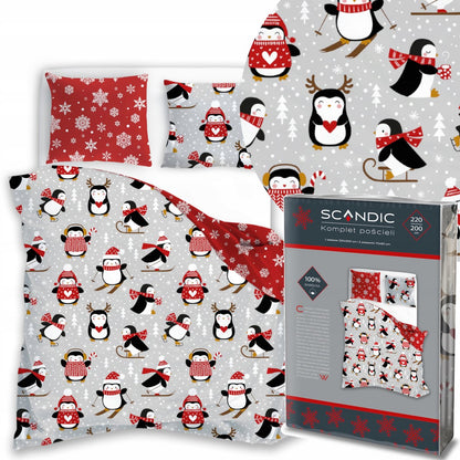 Kerst Dekbedovertrek Christmas 220x200cm Kussensloop 70x80cm Katoen