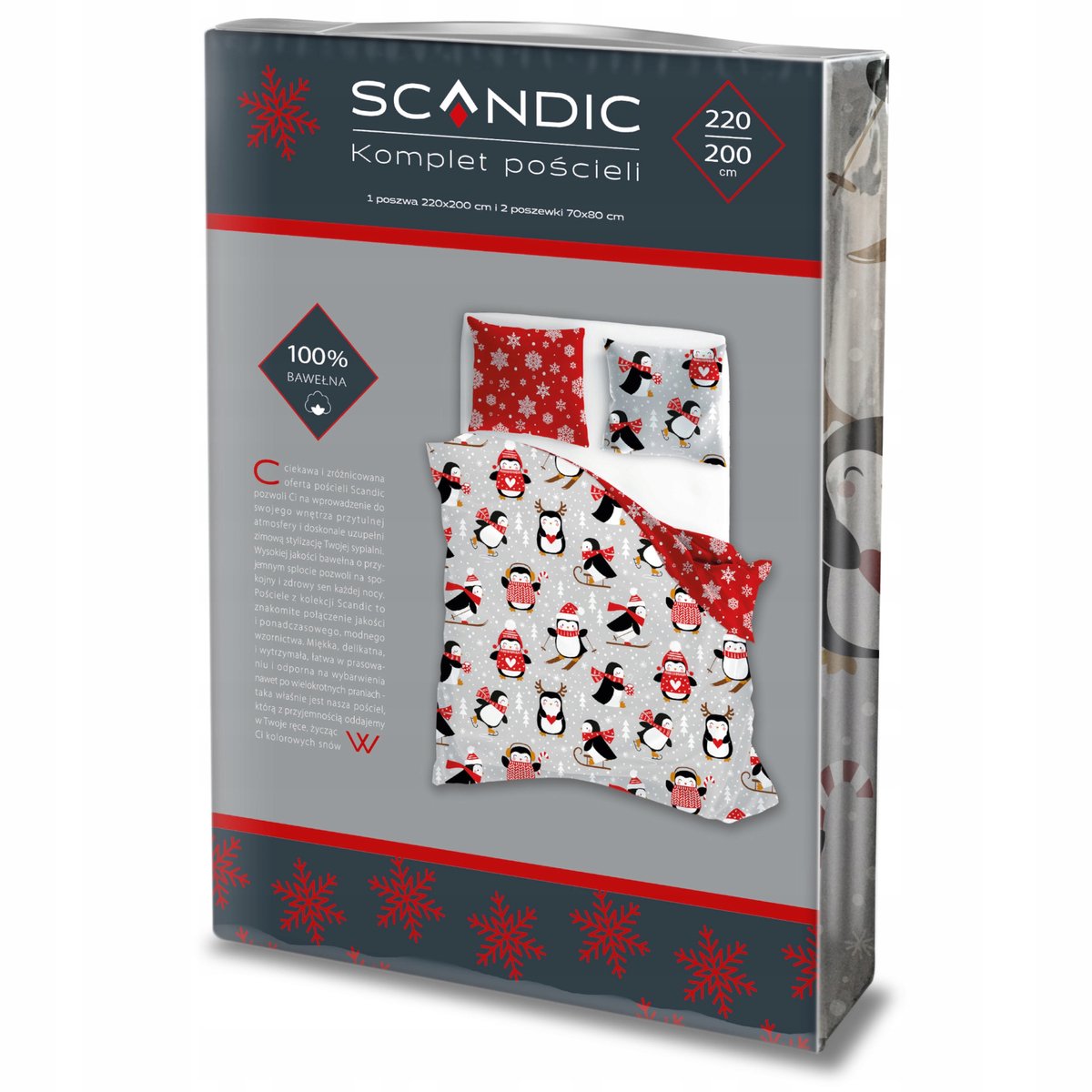 Kerst Dekbedovertrek Christmas 220x200cm Kussensloop 70x80cm Katoen