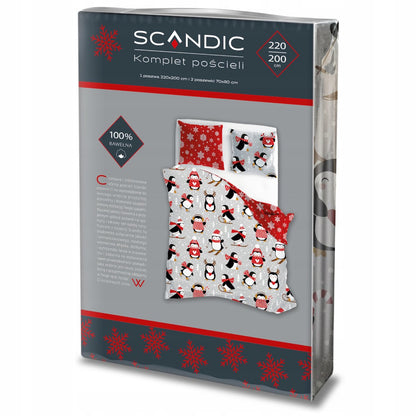 Kerst Dekbedovertrek Christmas 220x200cm Kussensloop 70x80cm Katoen