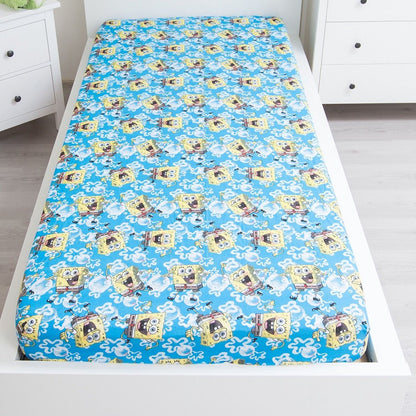 SpongeBob Hoeslaken 90X200 Katoen Duurzaam