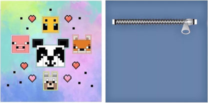 Minecraft SierKussen 40x40 met pocket Velboa Zacht Gevuld