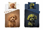 Labradoodle dekbedovertrek 140x200 Duurzaam Puppy 2in1