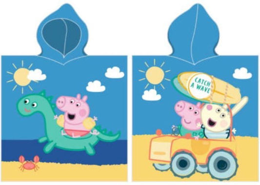 Peppa Pig Poncho 50x115 Katoen Duurzaam 2in1