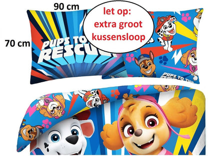 PAW Patrol Dekbedovertrek 140x200 2in1 Duurzaam KATOEN