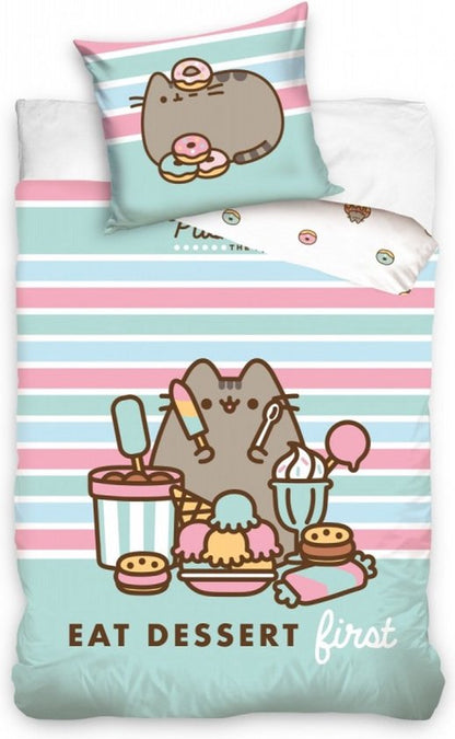 Pusheen Dekbedovertrek 140x200 2in1 Duurzaam Katoen