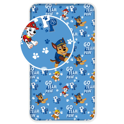 Paw Patrol Hoeslaken 90x200 Duurzaam Katoen