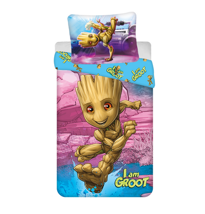 I am GROOT Dekbedovertrek 140x200 Katoen 2in1