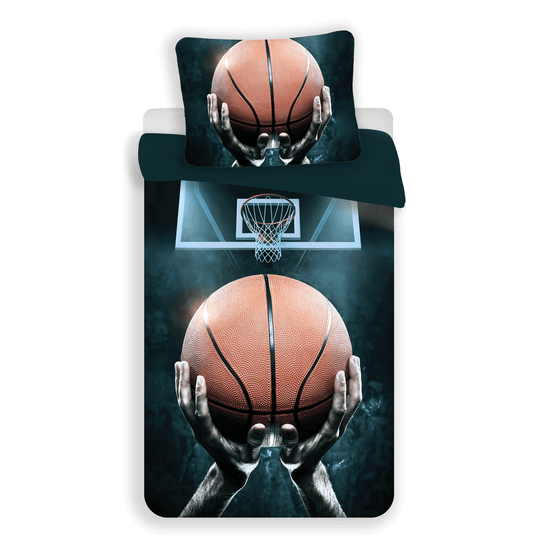 Basketbal Dekbedovertrek 140x200 Katoen 2in1