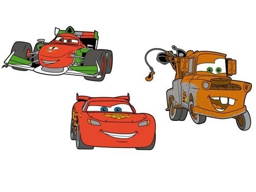 Cars Decoratie Stickers Foam 3in1 Cars2 5410905236636