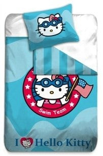 Hello Kitty Dekbedovertrek 140x200 Katoen Swim TeamHK08176