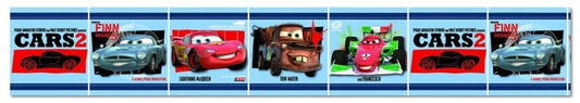 Cars Behangrand Zelfklevend Blauw
