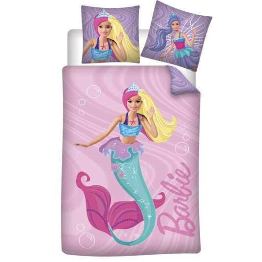 Barbie Dekbedovertrek 140x200 Katoen 2in1 Duurzaam