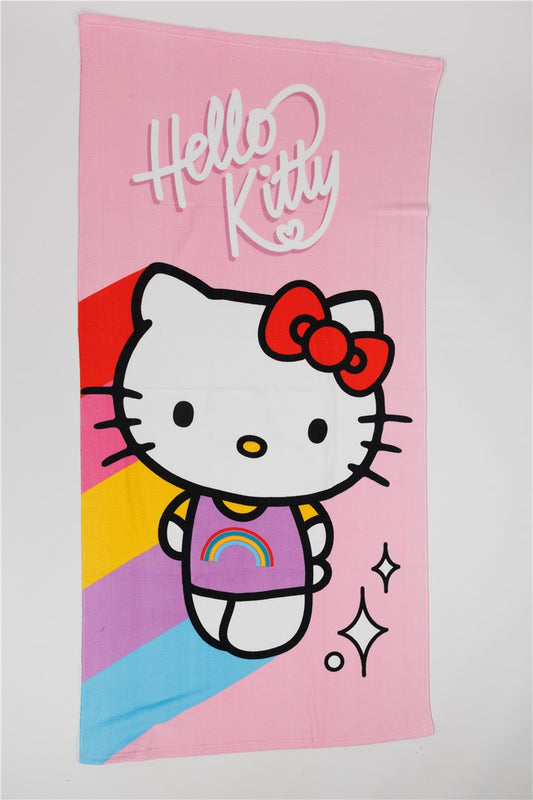 Hello Kitty Handdoek 70x140 Duurzaam Polyester