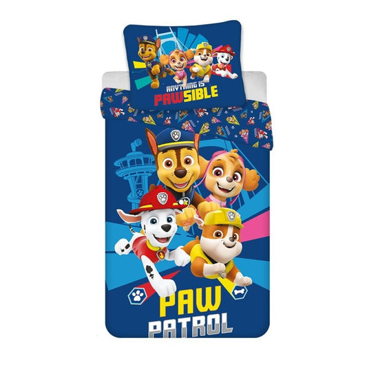 PAW Patrol Dekbedovertrek 140x200 2in1 Duurzaam Polykatoen