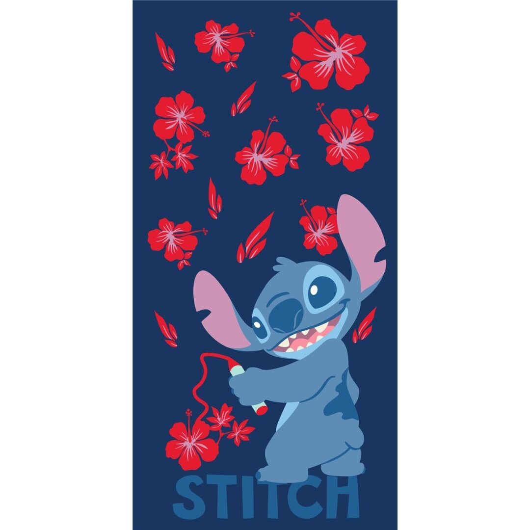 Disney Lilo Stitch Handdoek 90x170 Polyester Duurzaam