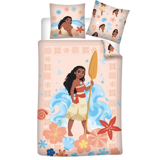 Disney Vaiana Dekbedovertrek 140x200 Polykatoen Duurzaam 2in1 Maui