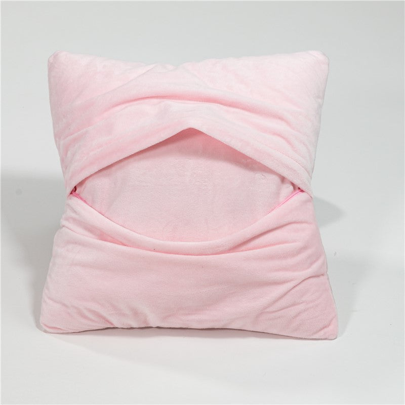 Lilo & Stich Kussen 40x40 Gevuld Duurzaam Roze Velboa