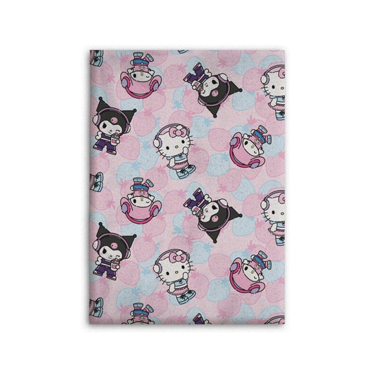 Hello Kitty Fleece Plaid 110x150 Deken