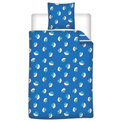 Smurfen dekbedovertrek 140x200 Polykatoen