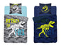 TRex Dinosaurus Dekbedovertrek 140x200 Duurzaam Katoen 2in1 Glow In the Dark