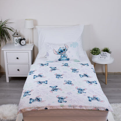 Disney Lilo Stitch Dekbedovertrek 100x135 2in1 Duurzaam Ohana Wit