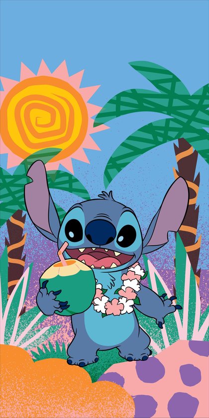 Disney Lilo Stitch Handdoek 70x140 Duurzaam Katoen