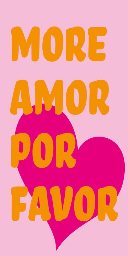Strandlaken 100x180 Polyester More Amor Por Favor