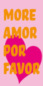 Strandlaken 100x180 Polyester More Amor Por Favor